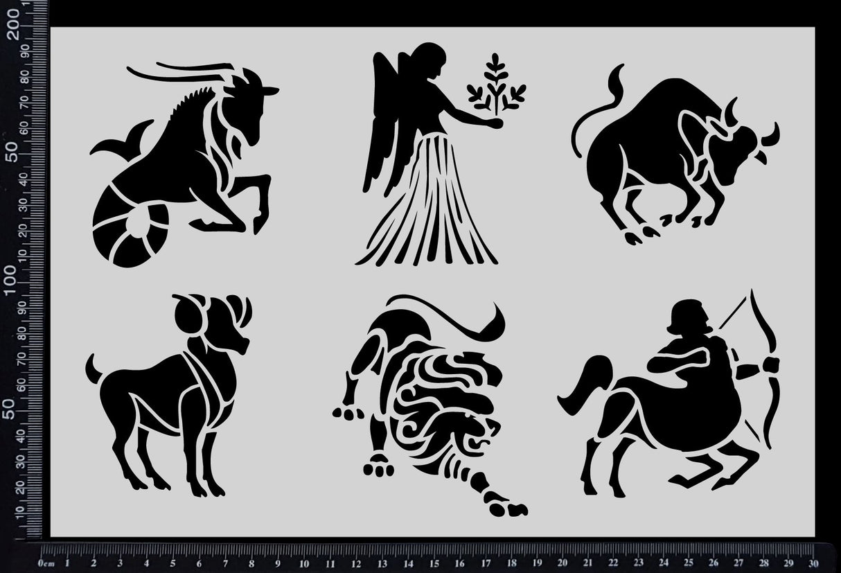 Horoscope - Set B - Stencil - 200mm x 300mm