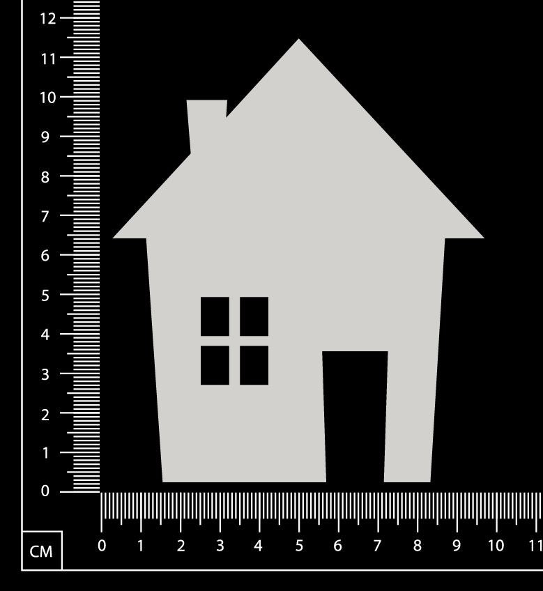 House - A - Large - White Chipboard