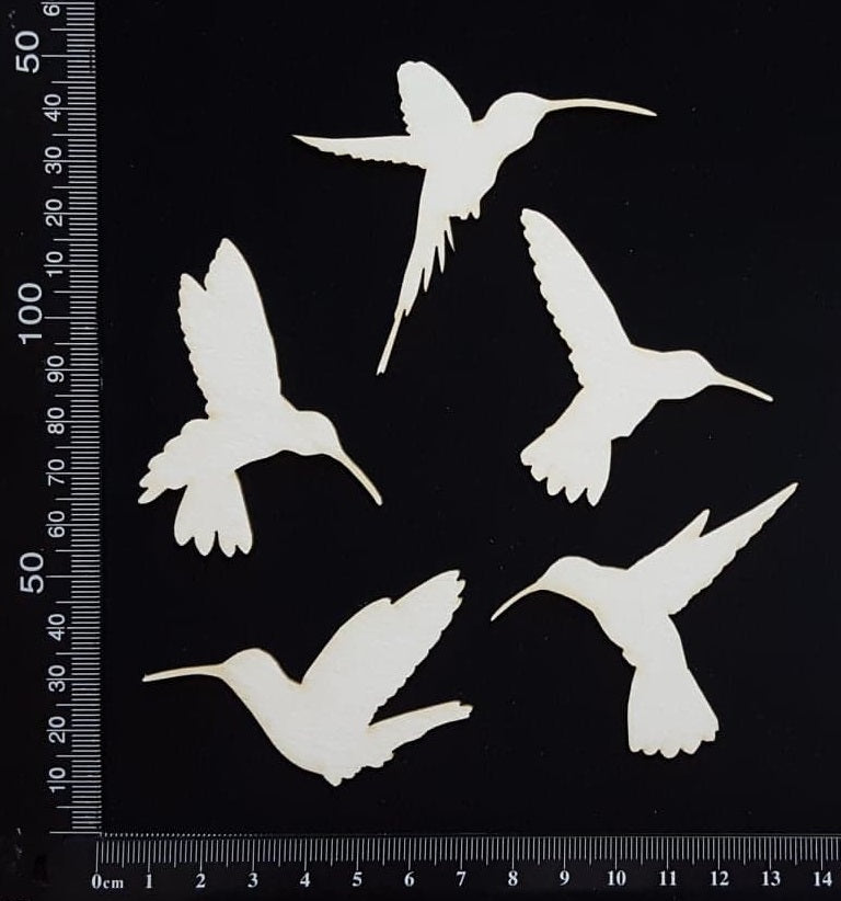 Hummingbird Set - White Chipboard