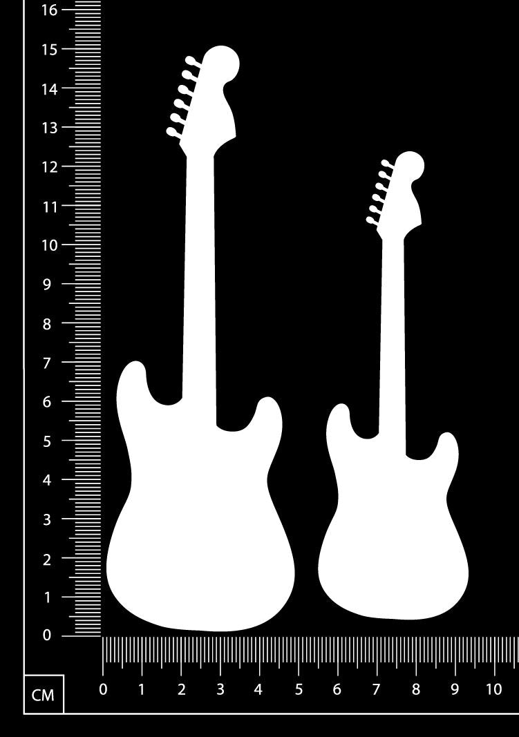 Instruments Set – Guitars - B - White Chipboard