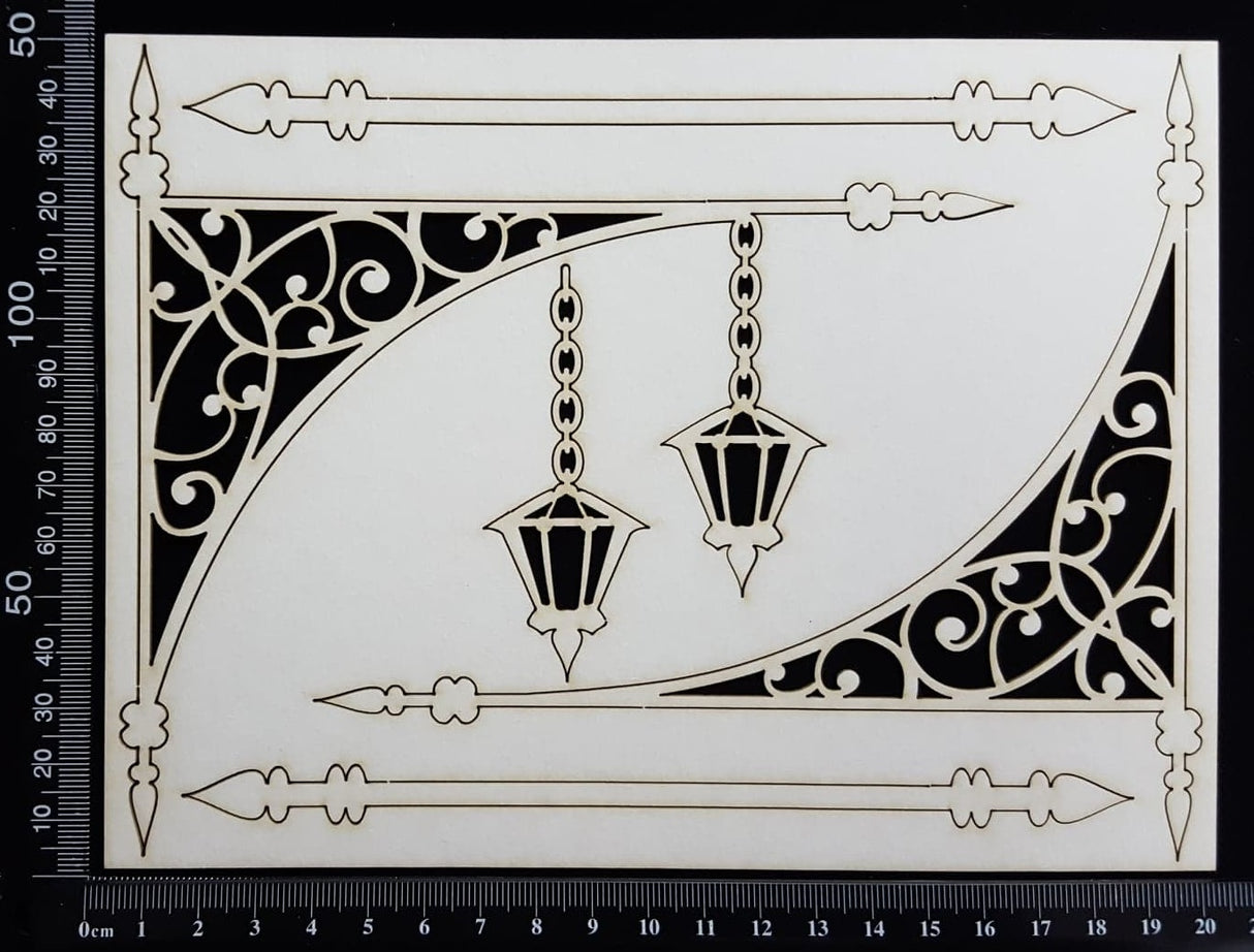 Irene Corners Set - White Chipboard