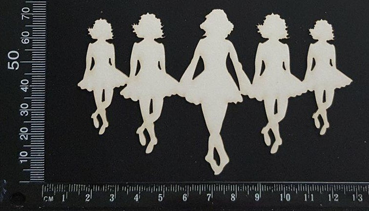 Irish Dancers - C - White Chipboard