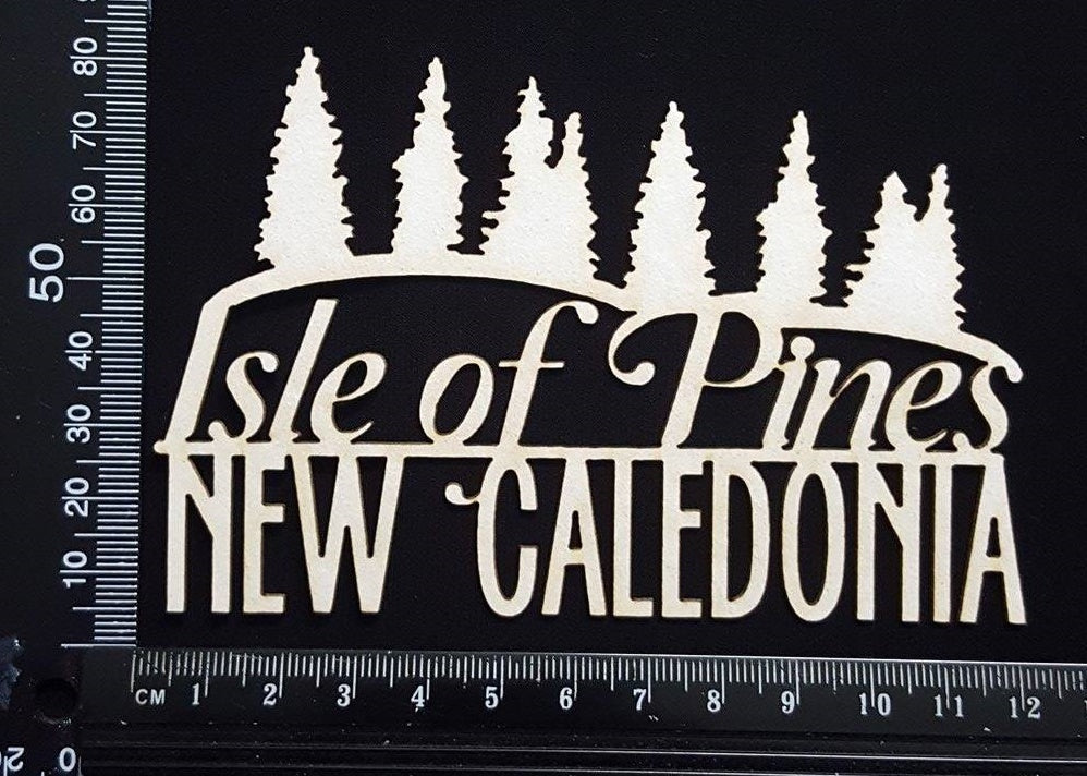 Isle of Pines New Caledonia - White Chipboard