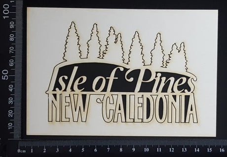 Isle of Pines New Caledonia - White Chipboard