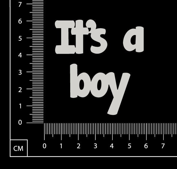 It's a boy - C - White Chipboard