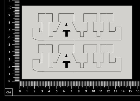 Jail - Set of 2 - A - White Chipboard