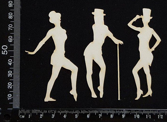 Jazz Dancers - A - White Chipboard