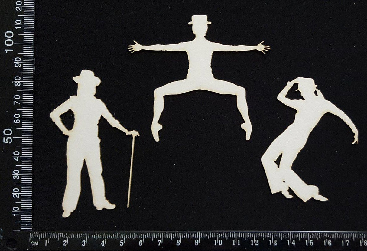 Jazz Dancers - B - White Chipboard