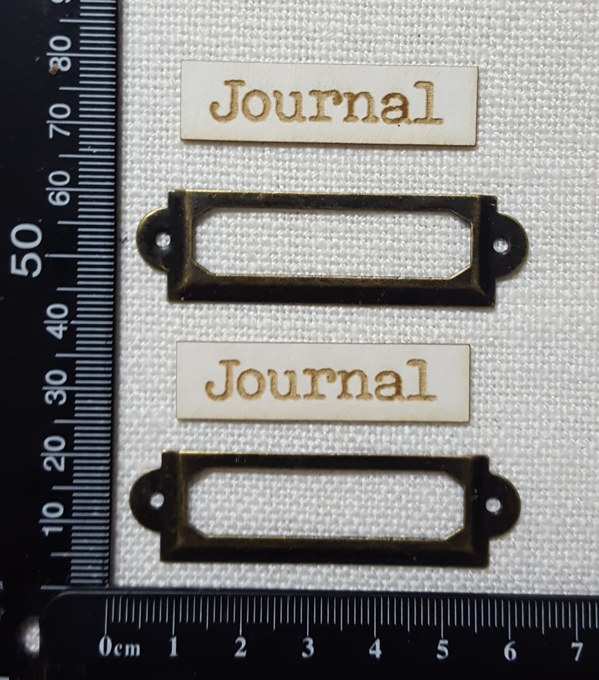 Metal Framed Book Plates - Journal - Bronze Tone