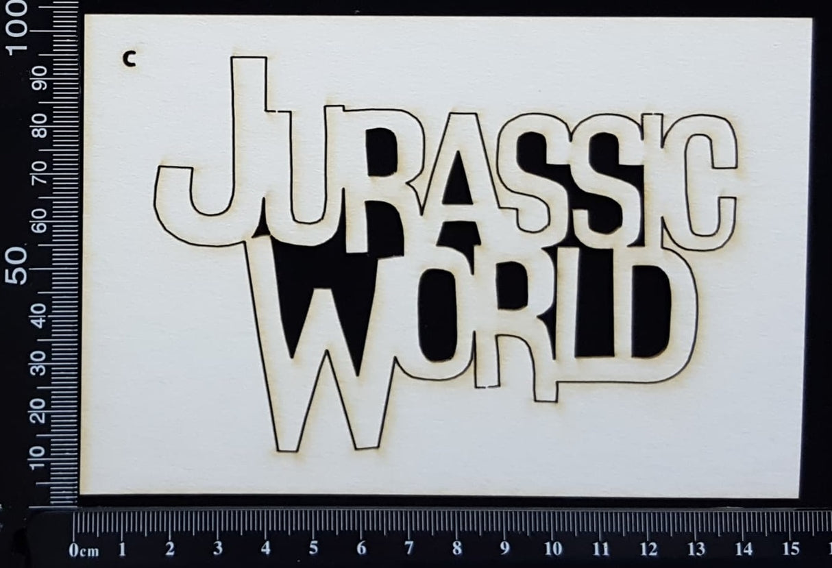 Jurassic World - C - White Chipboard