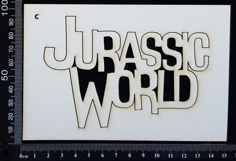 Jurassic World - C - White Chipboard