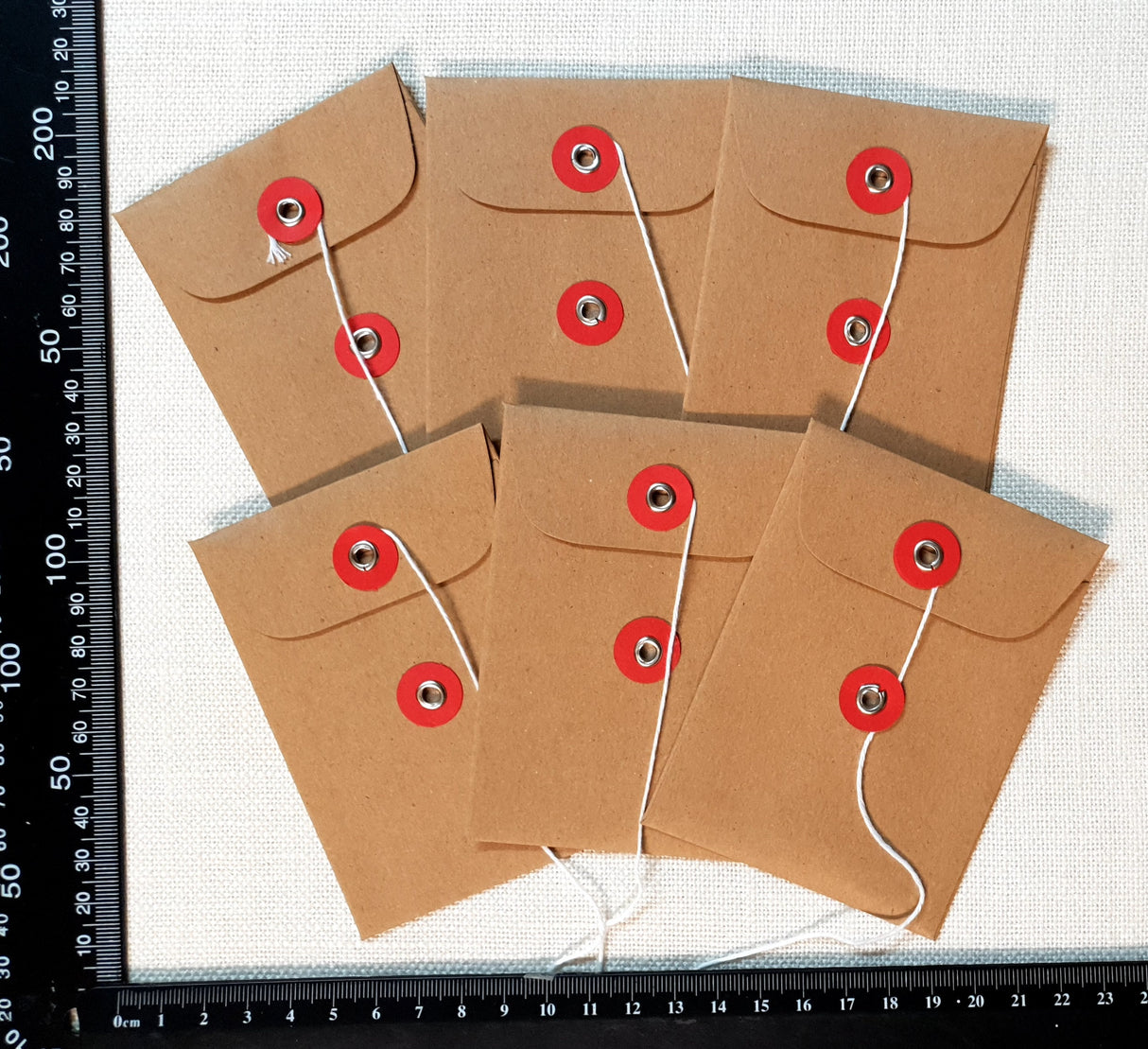 Kraft Envelopes - Tie Down - Set of 6 - (132739)