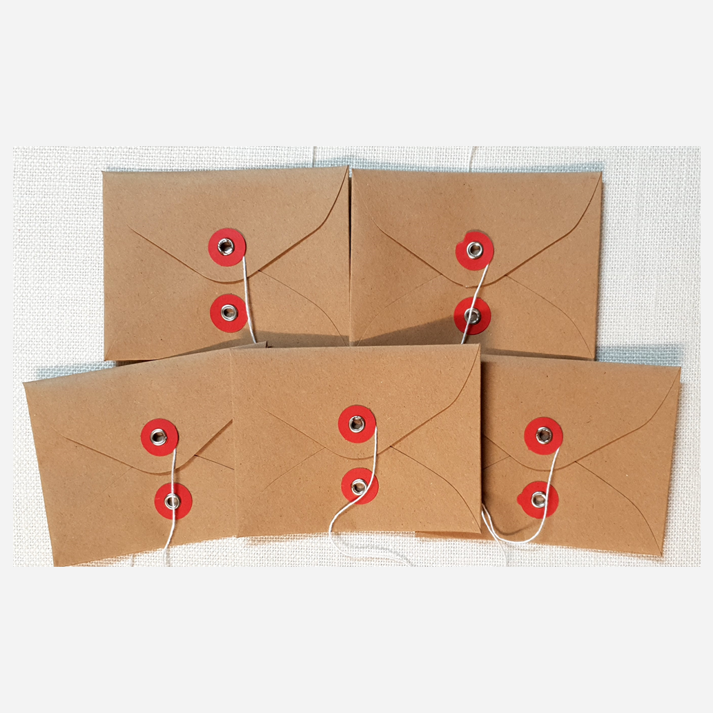 Kraft Envelopes - Tie Down - Set of 5 - (132746)