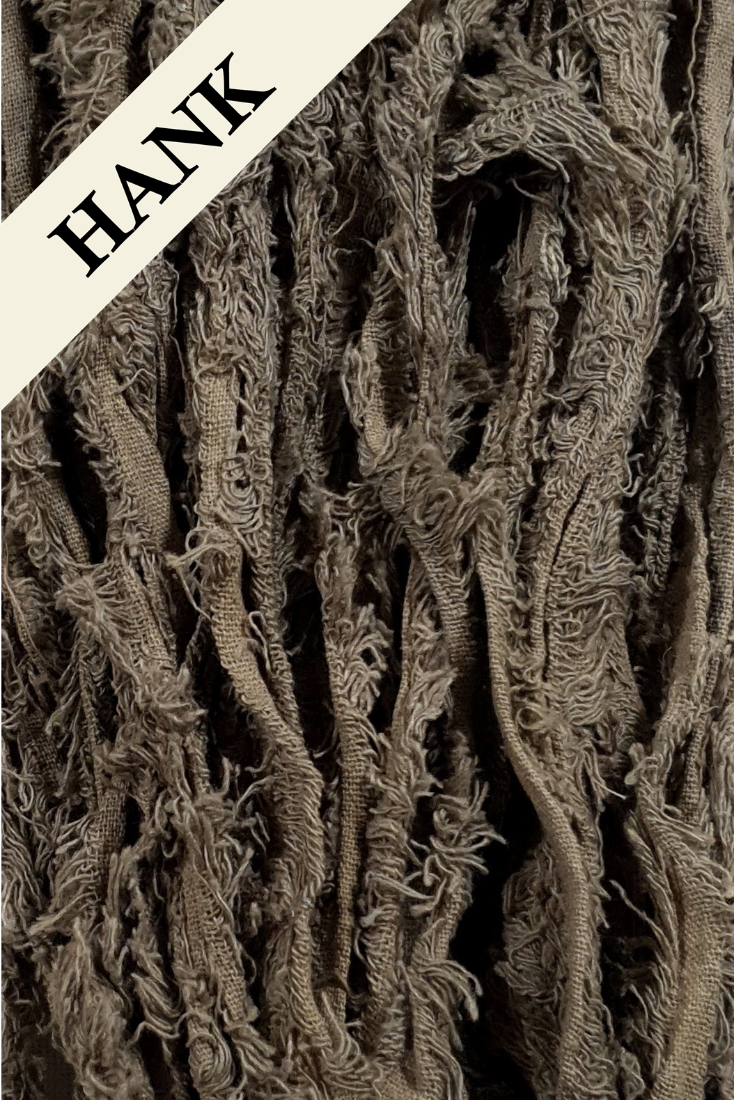 Cotton Frizz Ribbon - Khaki - Hank