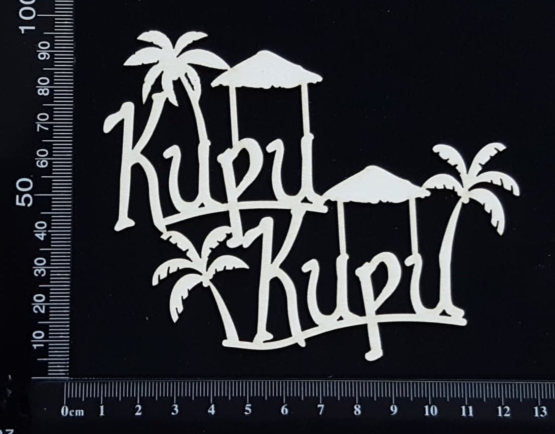 Kupu Kupu - White Chipboard