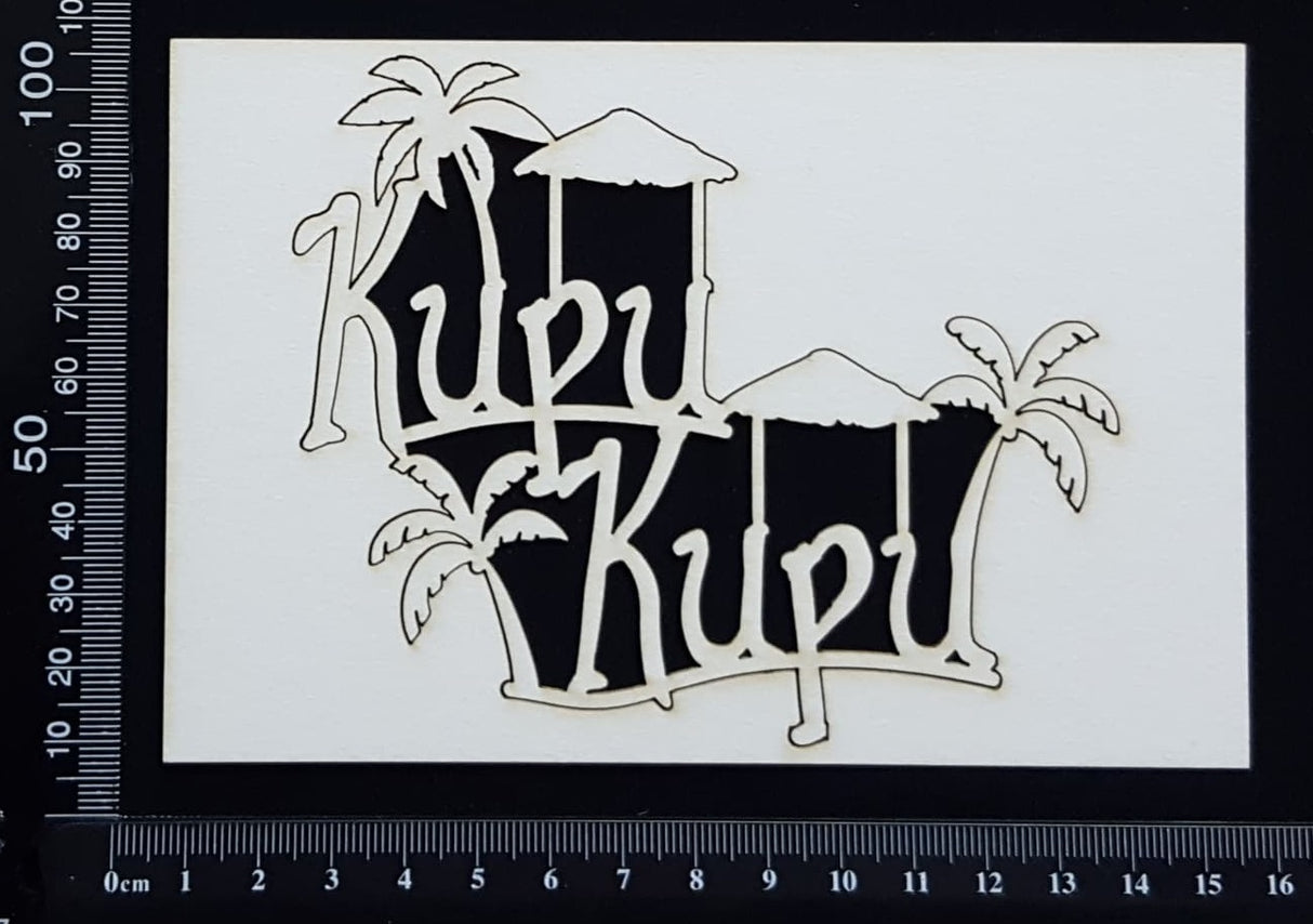 Kupu Kupu - White Chipboard