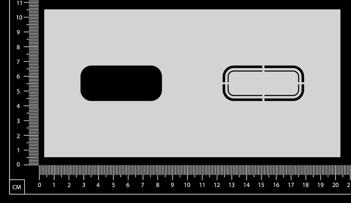 Label Stencil - BB - Medium - 100mm x 200mm