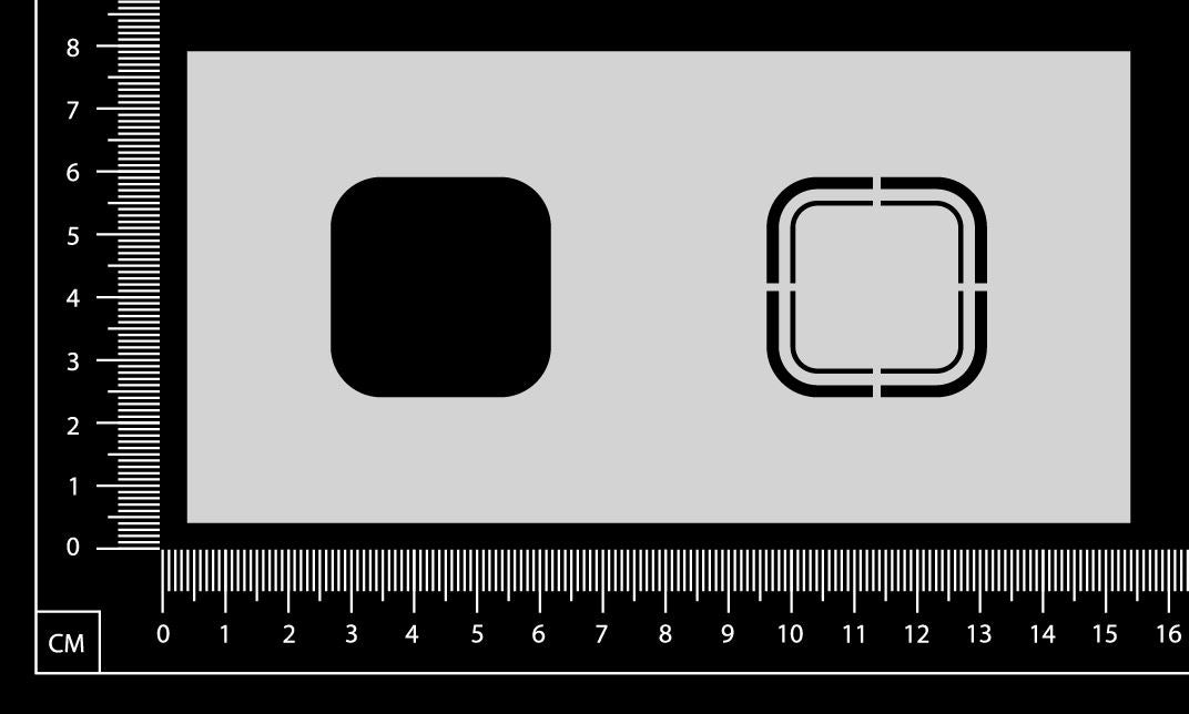 Label Stencil - CA - Small - 75mm x 150mm
