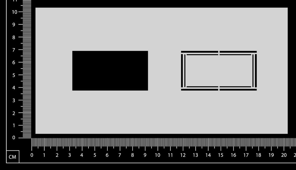 Label Stencil - GB - Medium - 100mm x 200mm