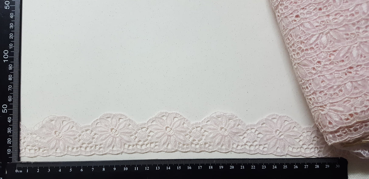 Lace Trim Pack - 4083 - Vintage - Light Pink - 1 Meter