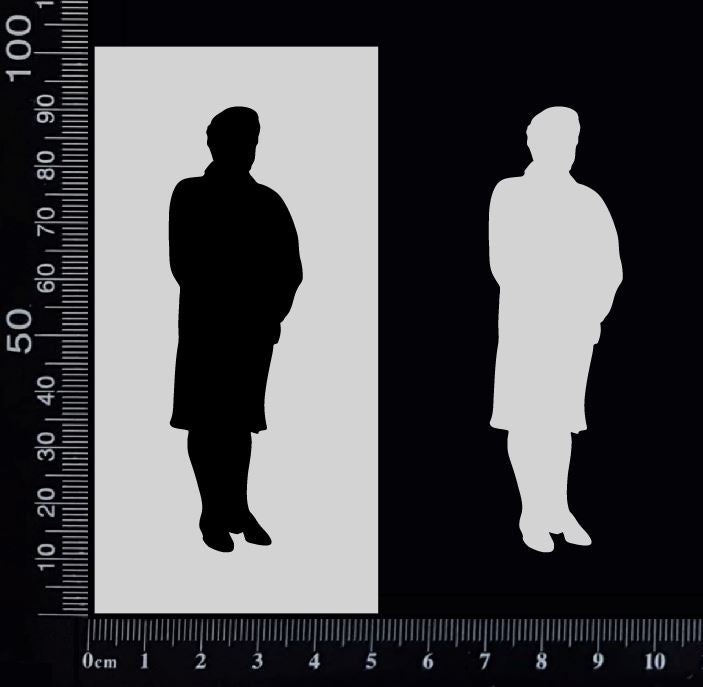 Lady - F - Stencil - 50mm x 100mm