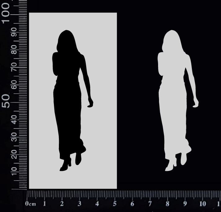 Lady - H - Stencil - 50mm x 100mm