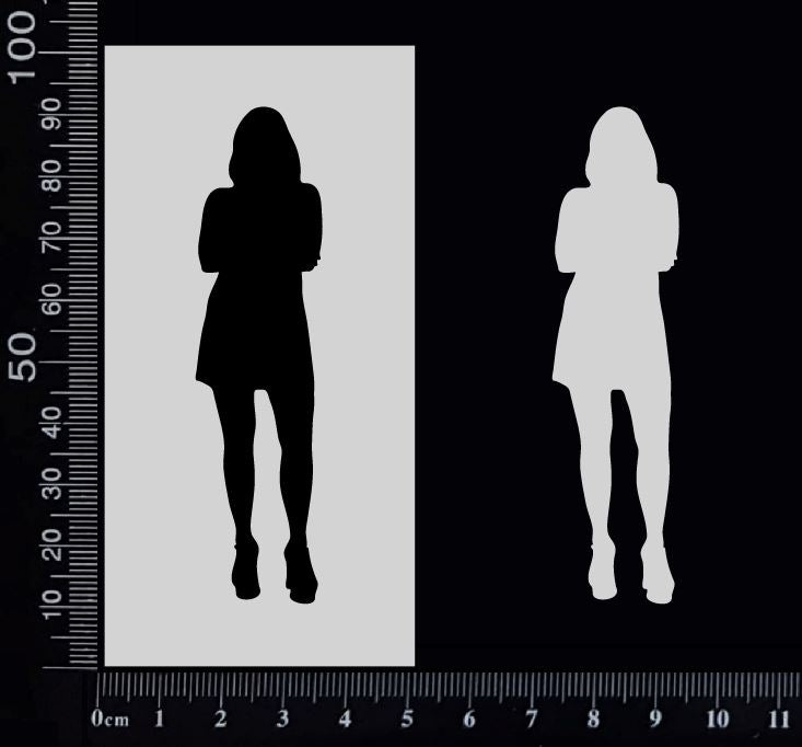 Lady - I - Stencil - 50mm x 100mm