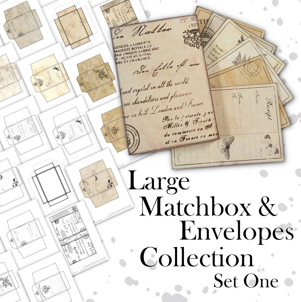 Large Matchbox & Envelopes Collection - Set One - DI-10039 - Digital Download