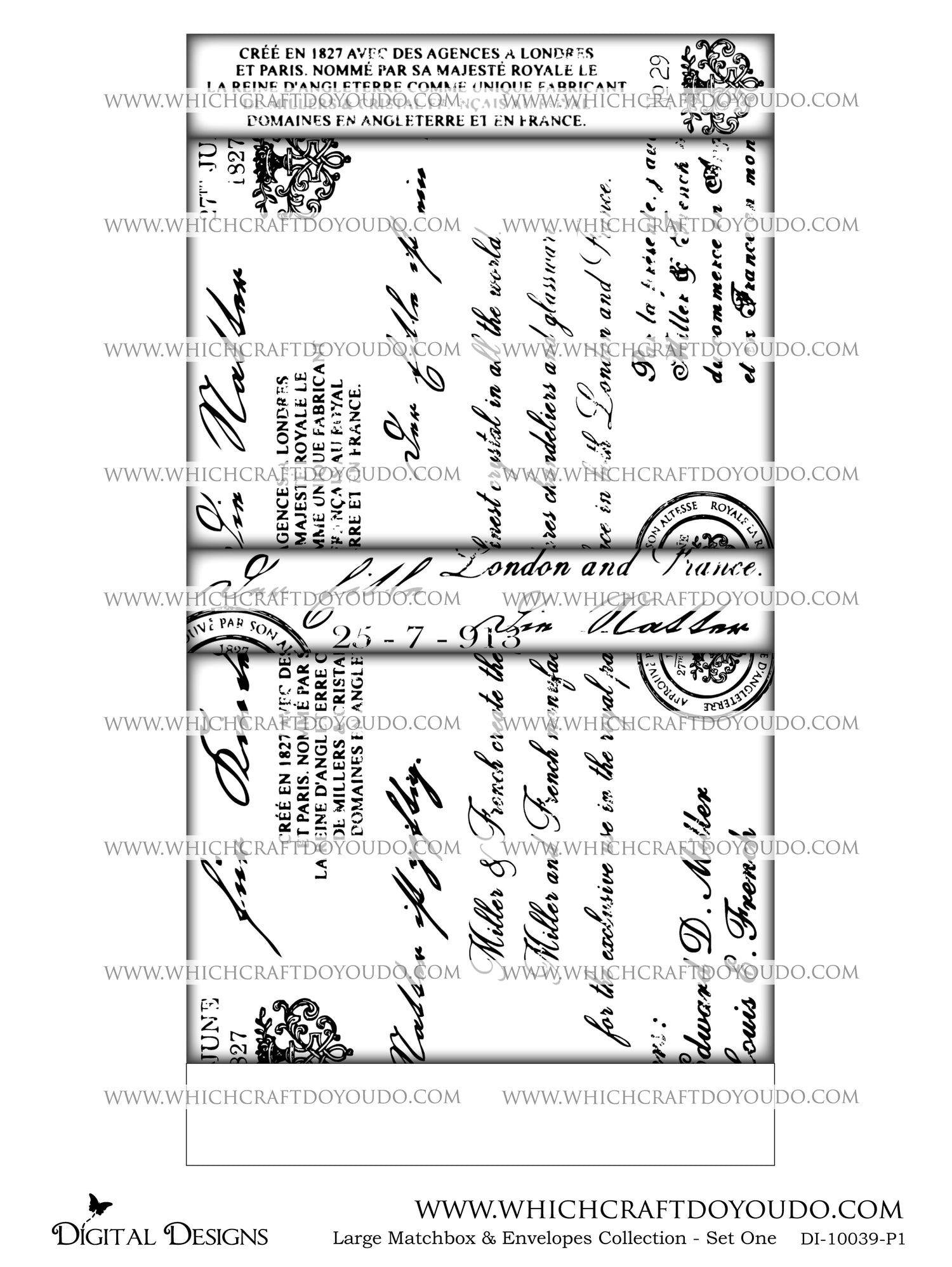Large Matchbox & Envelopes Collection - Set One - DI-10039 - Digital Download
