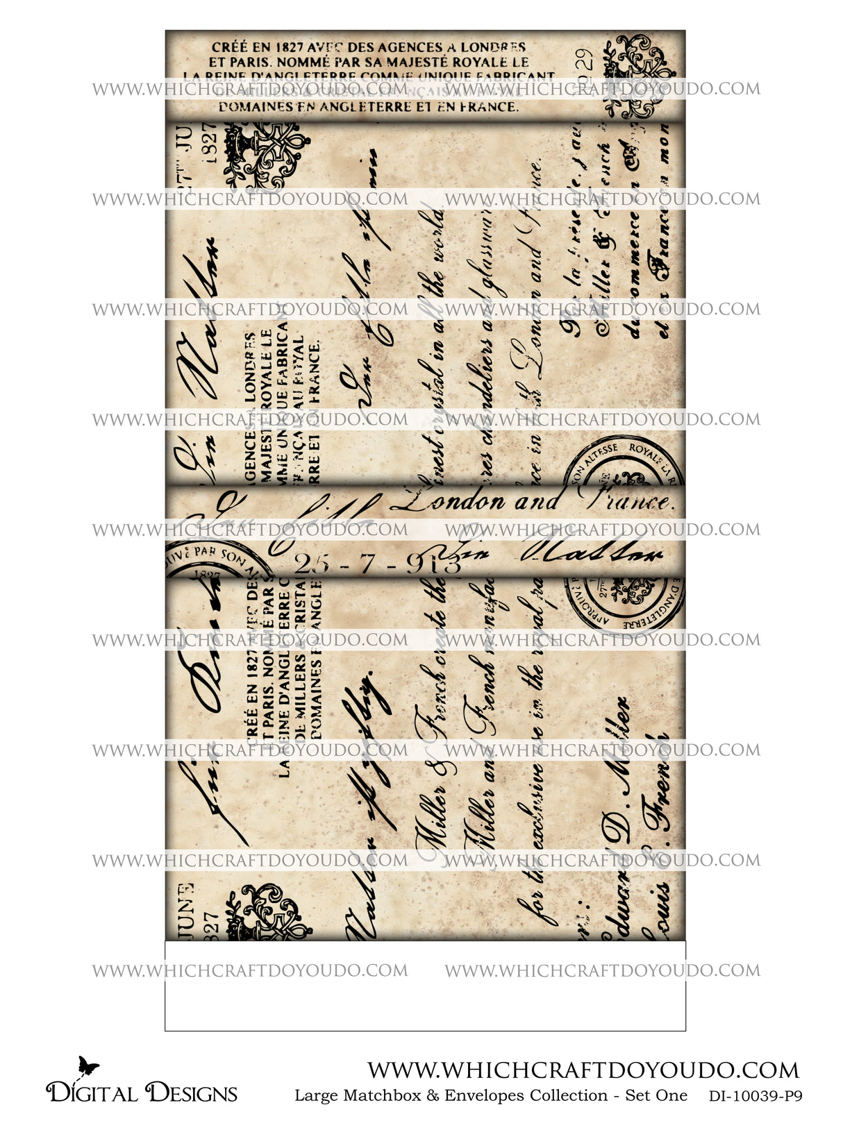 Large Matchbox & Envelopes Collection - Set One - DI-10039 - Digital Download