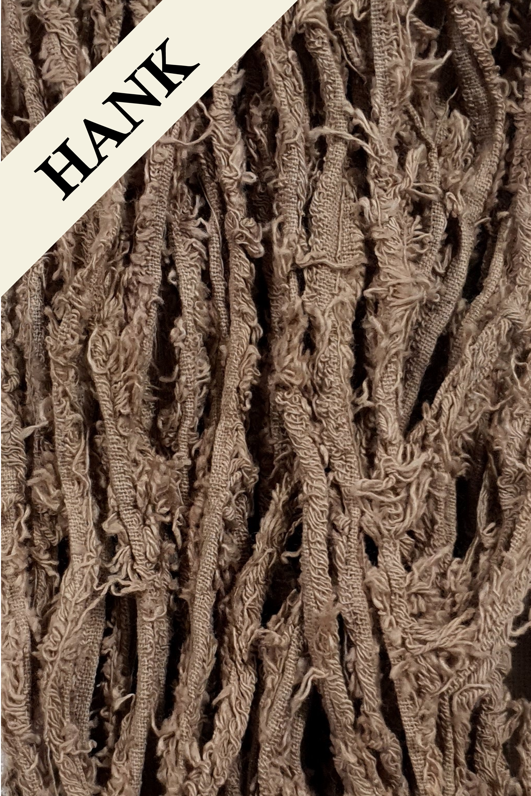 Cotton Frizz Ribbon - Latte - Hank