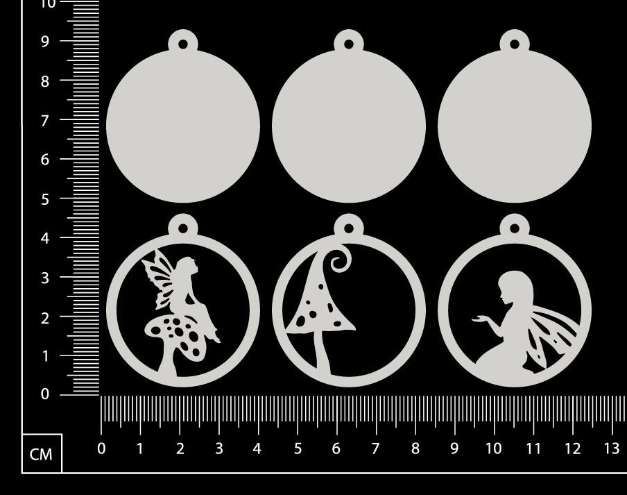 Layered Charms Set - AI - White Chipboard