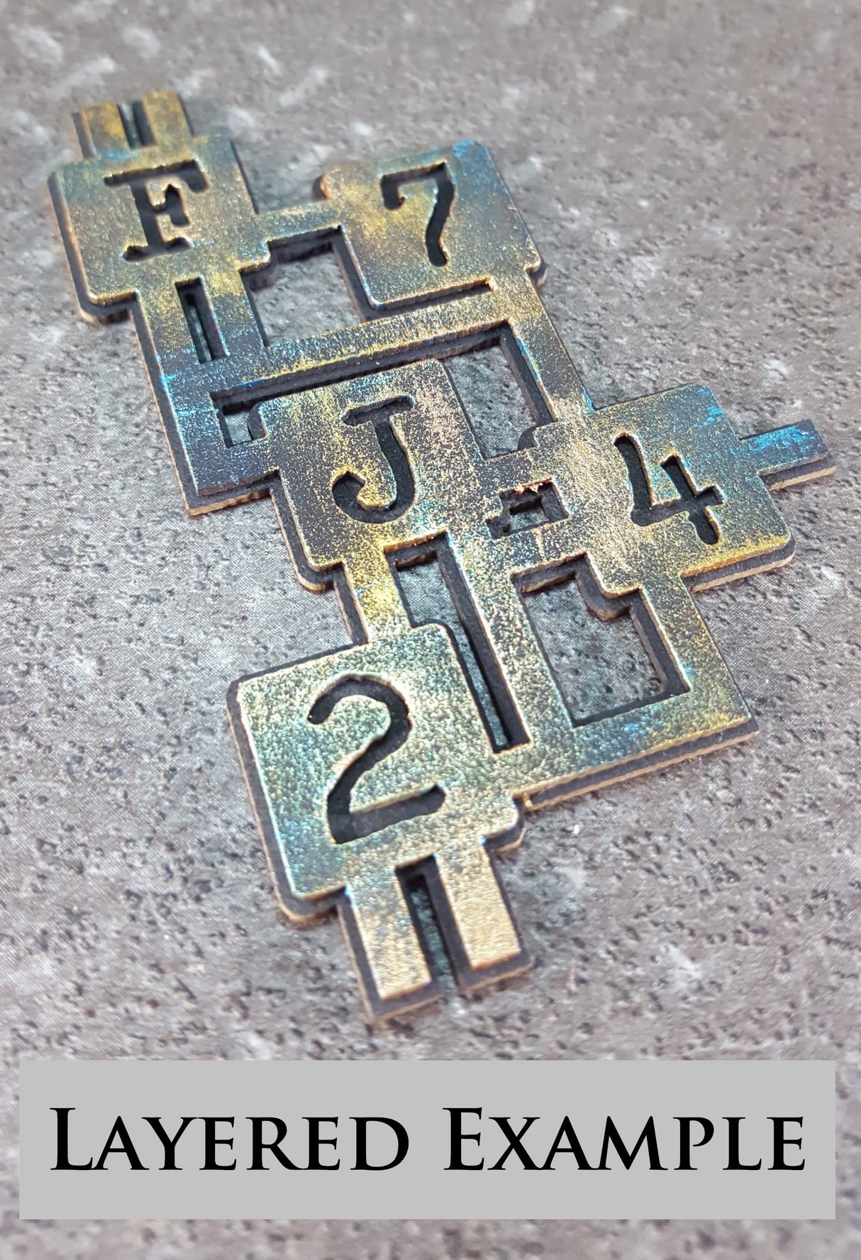 Circuit Fragment - AA - Large - Layering Set - White Chipboard