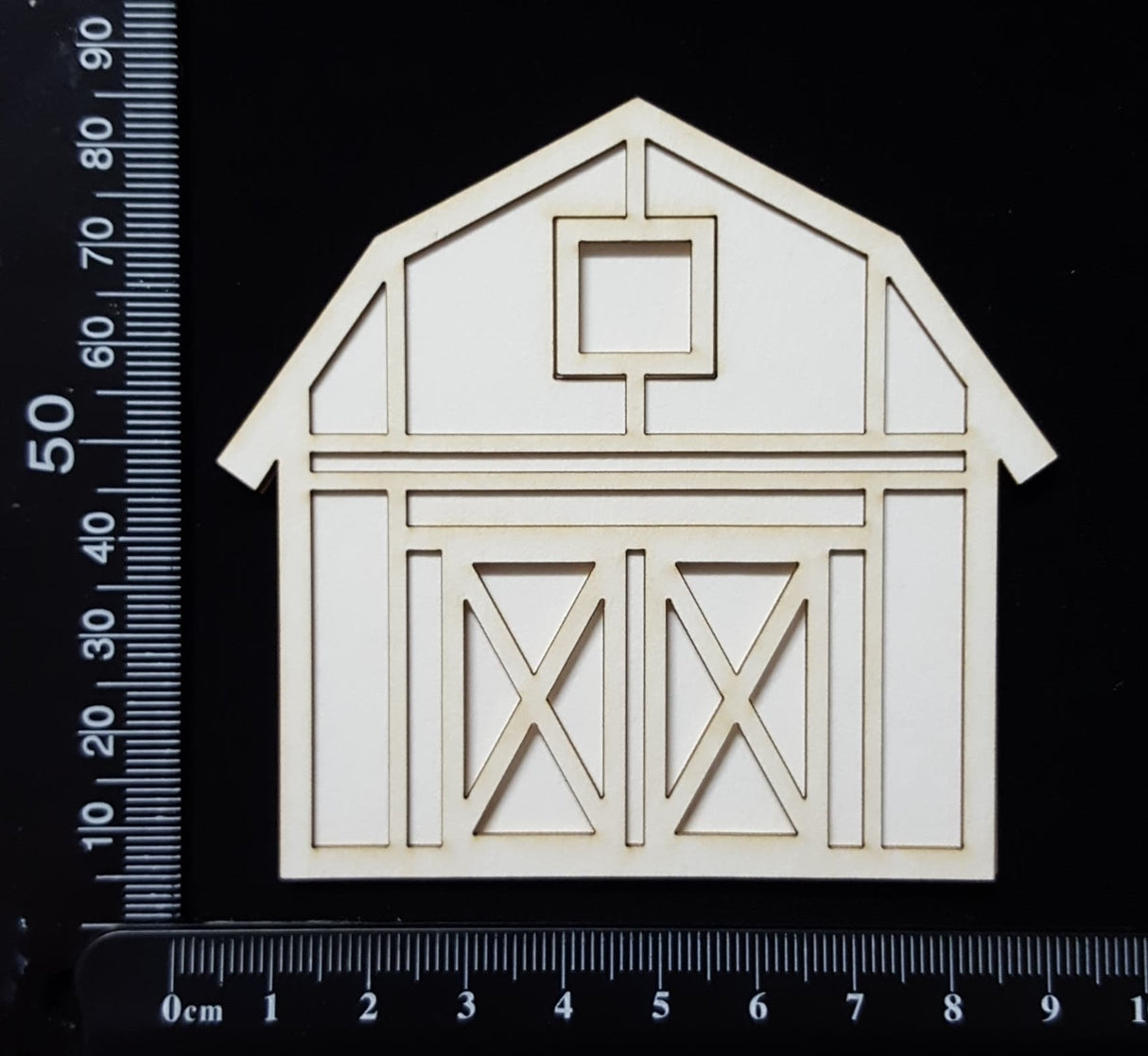 Layered Barn - White Chipboard