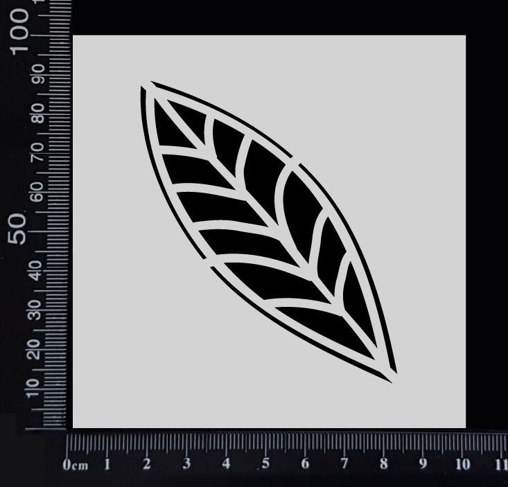 Leaf - C - Stencil - 100mm x 100mm