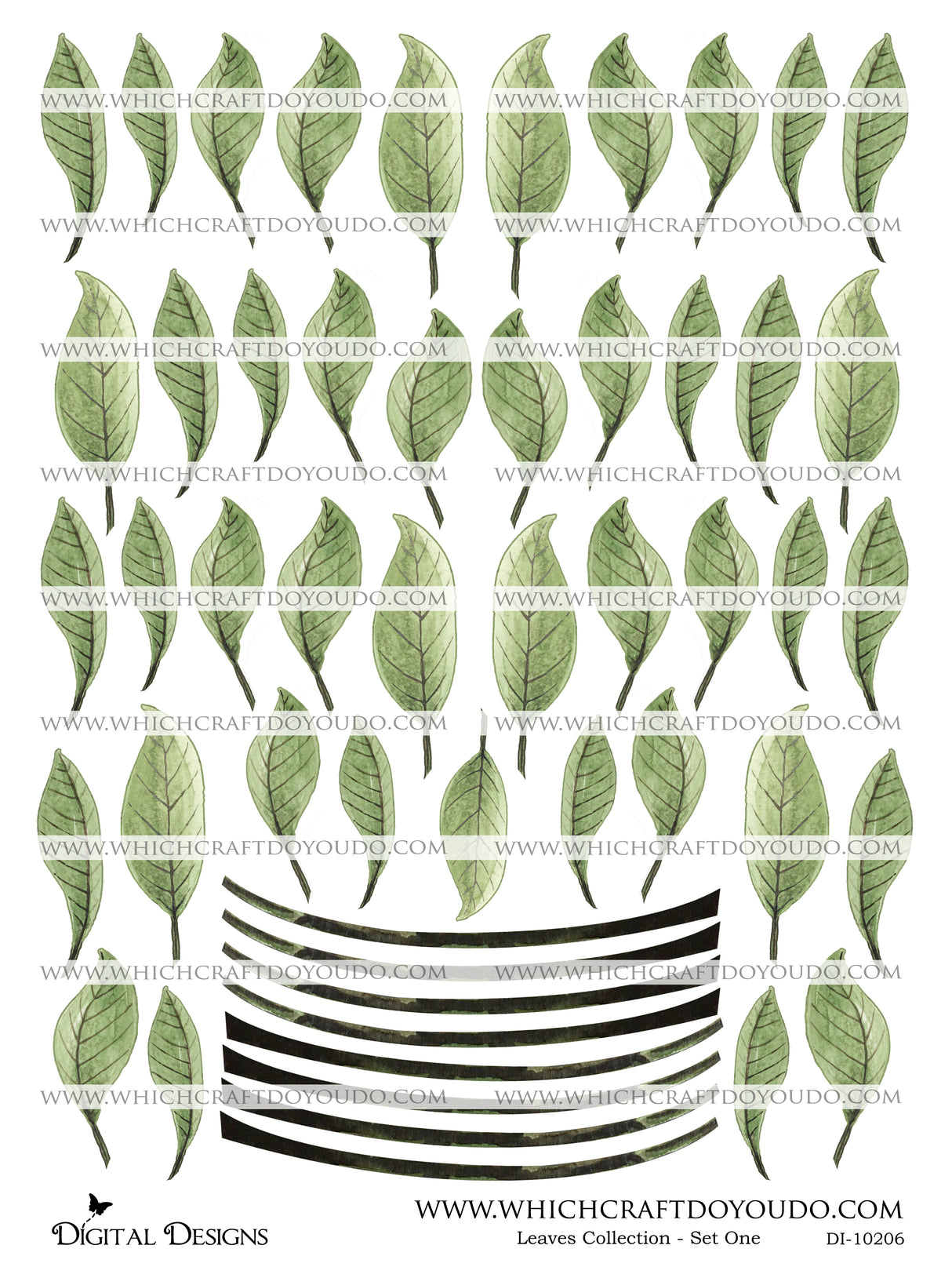 Leaves Collection - Set One - DI-10206 - Digital Download