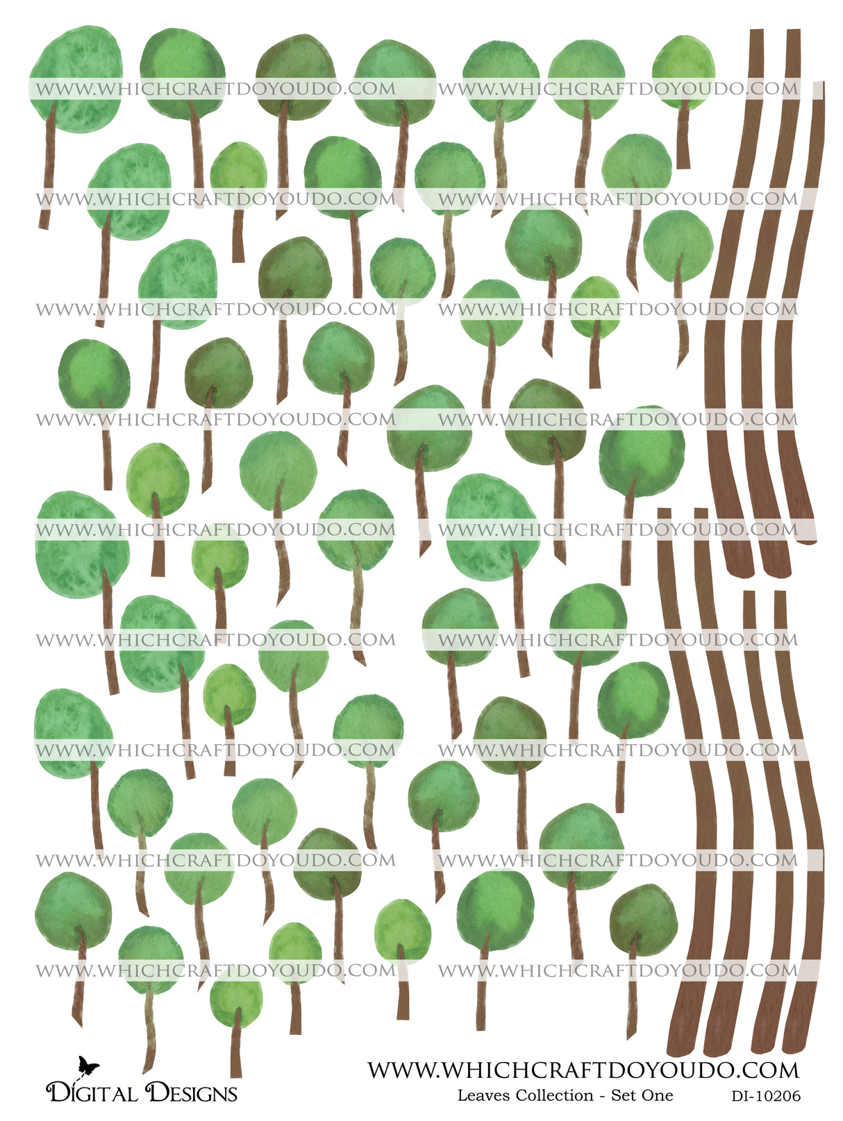 Leaves Collection - Set One - DI-10206 - Digital Download