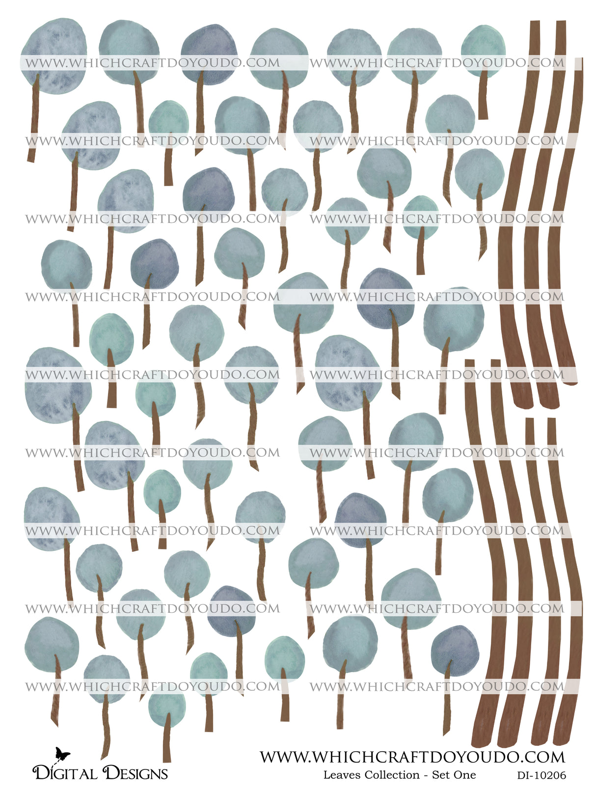 Leaves Collection - Set One - DI-10206 - Digital Download