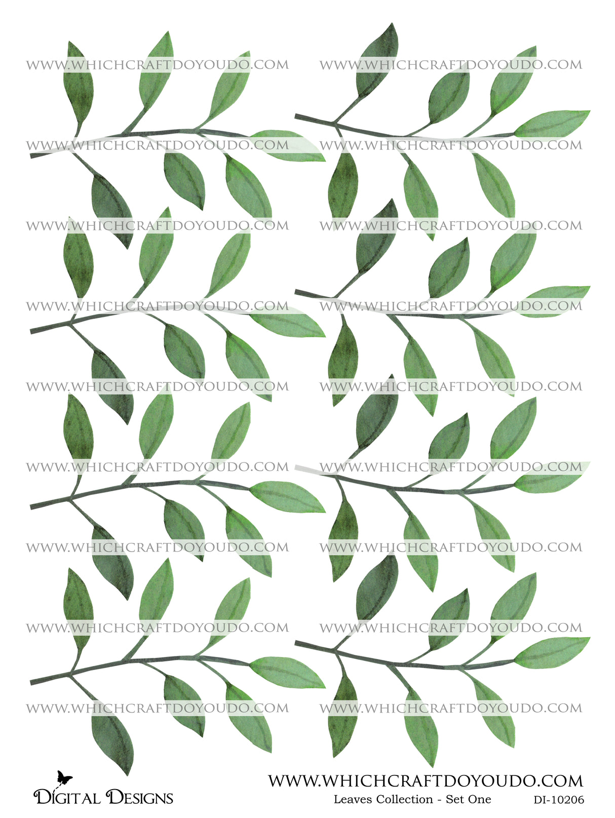 Leaves Collection - Set One - DI-10206 - Digital Download