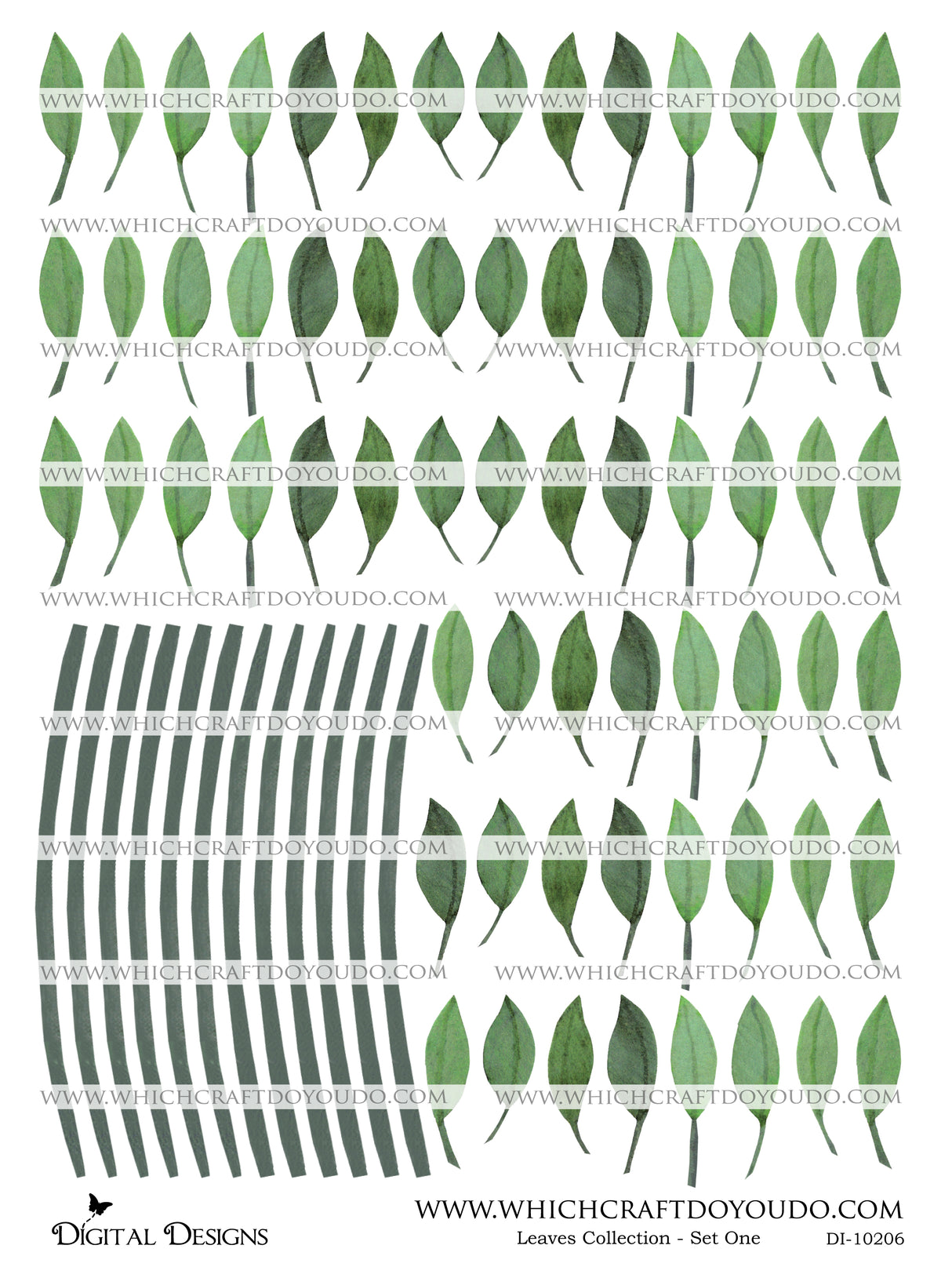 Leaves Collection - Set One - DI-10206 - Digital Download
