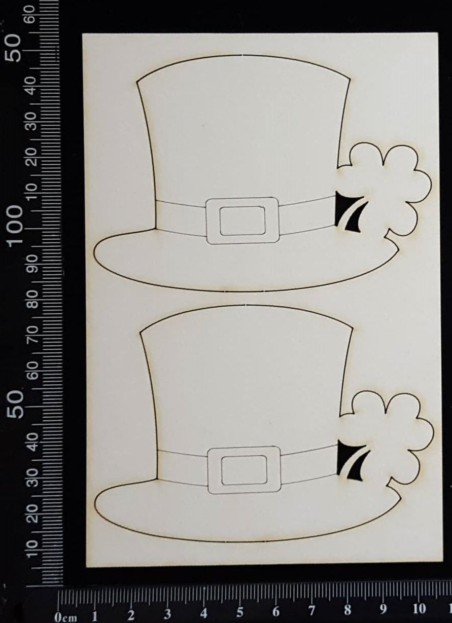 Leprechaun Hats - White Chipboard