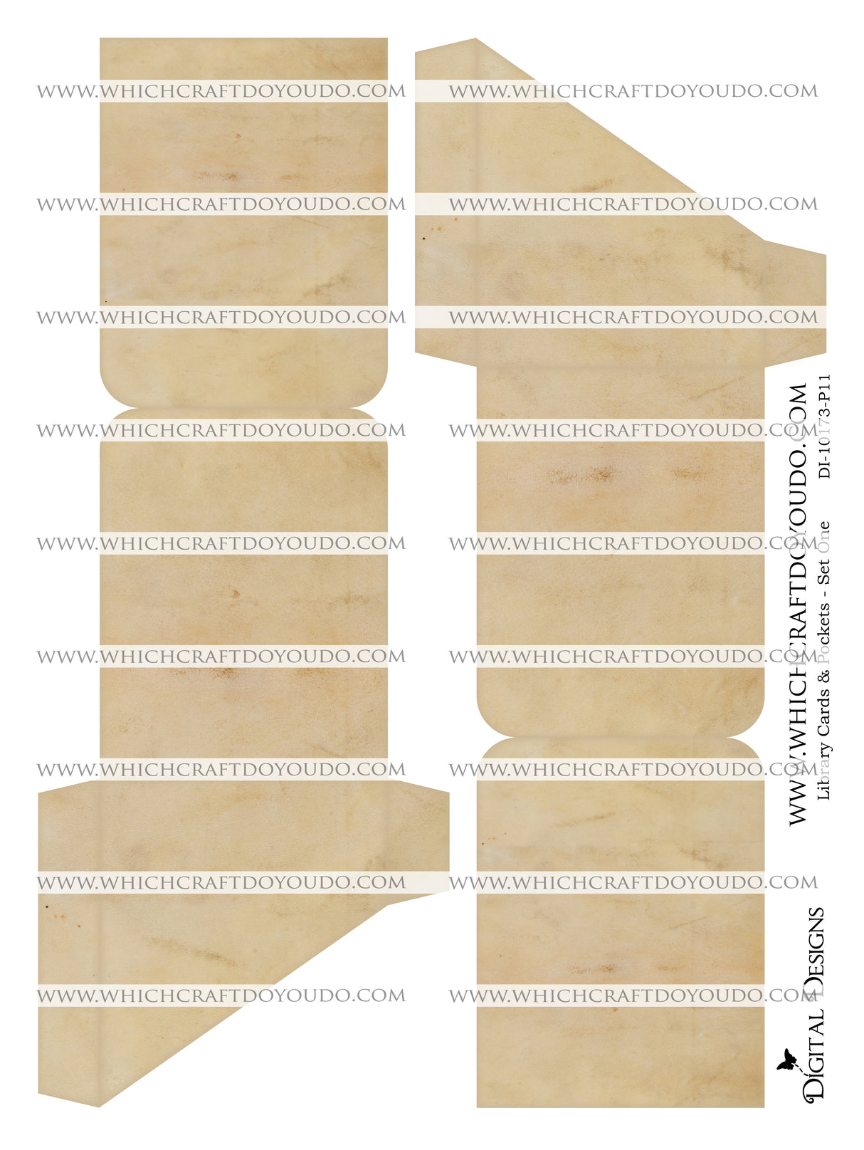 Library Cards & Pockets - Set One - DI-10173 - Digital Download
