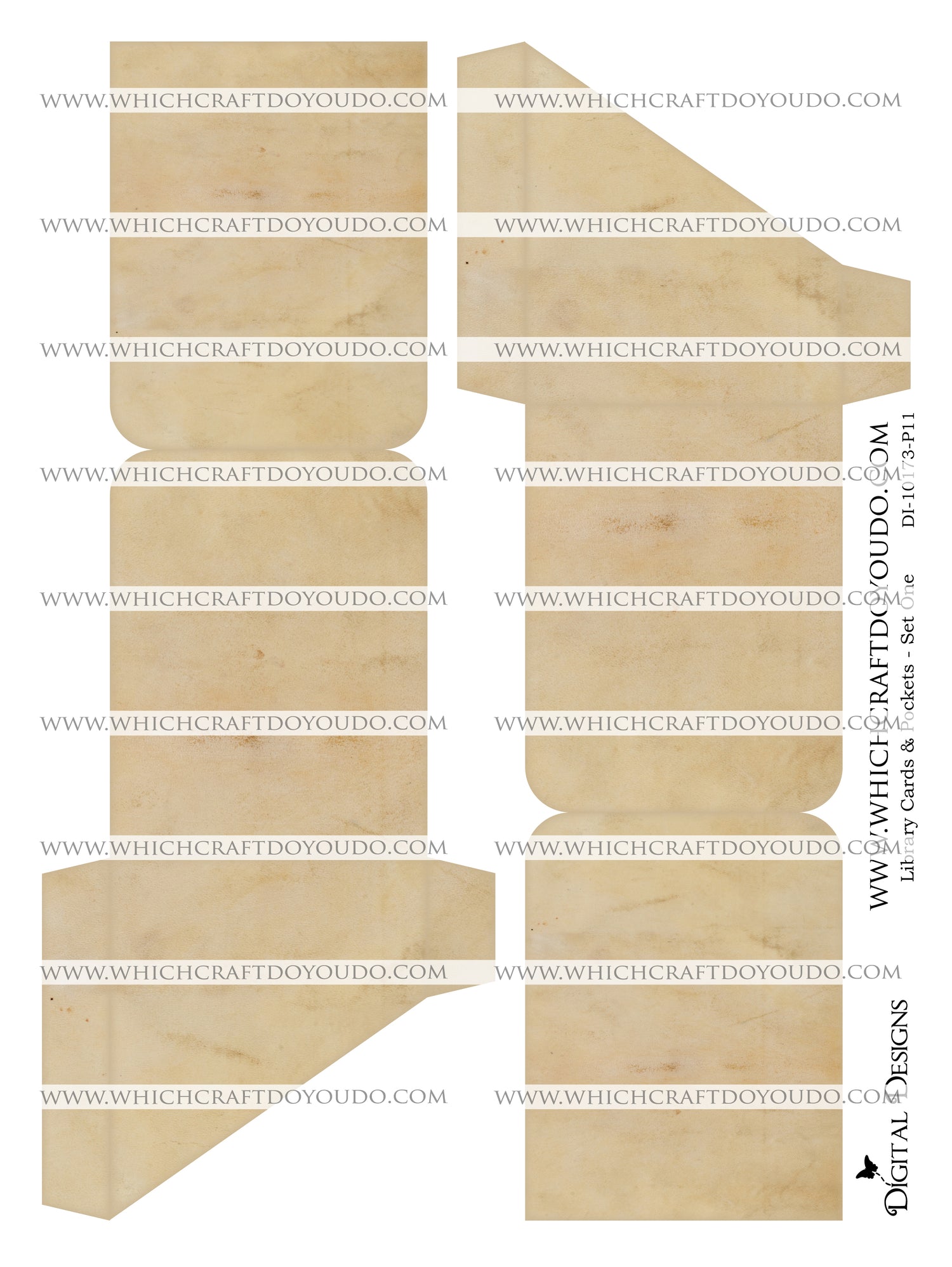 Library Cards & Pockets - Set One - DI-10173 - Digital Download