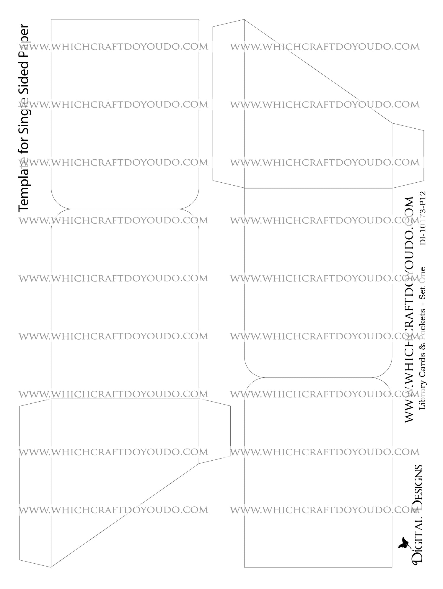 Library Cards & Pockets - Set One - DI-10173 - Digital Download