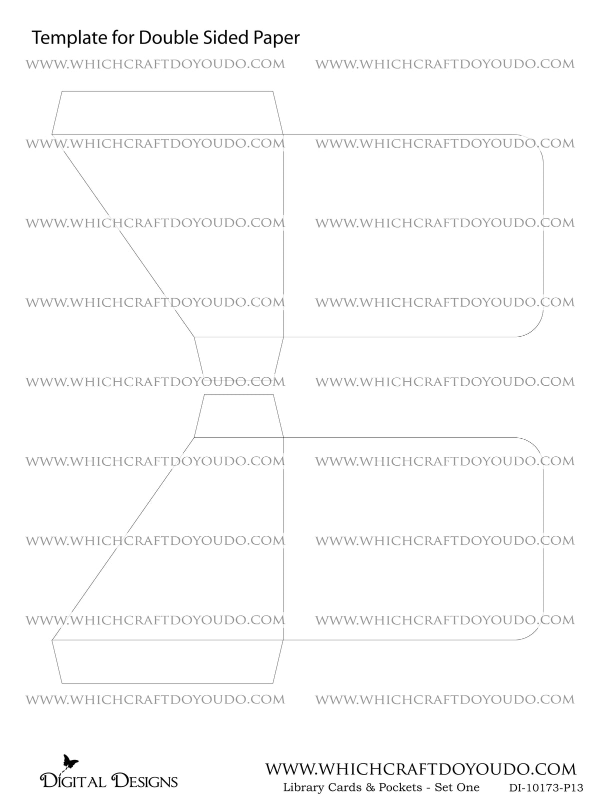 Library Cards & Pockets - Set One - DI-10173 - Digital Download