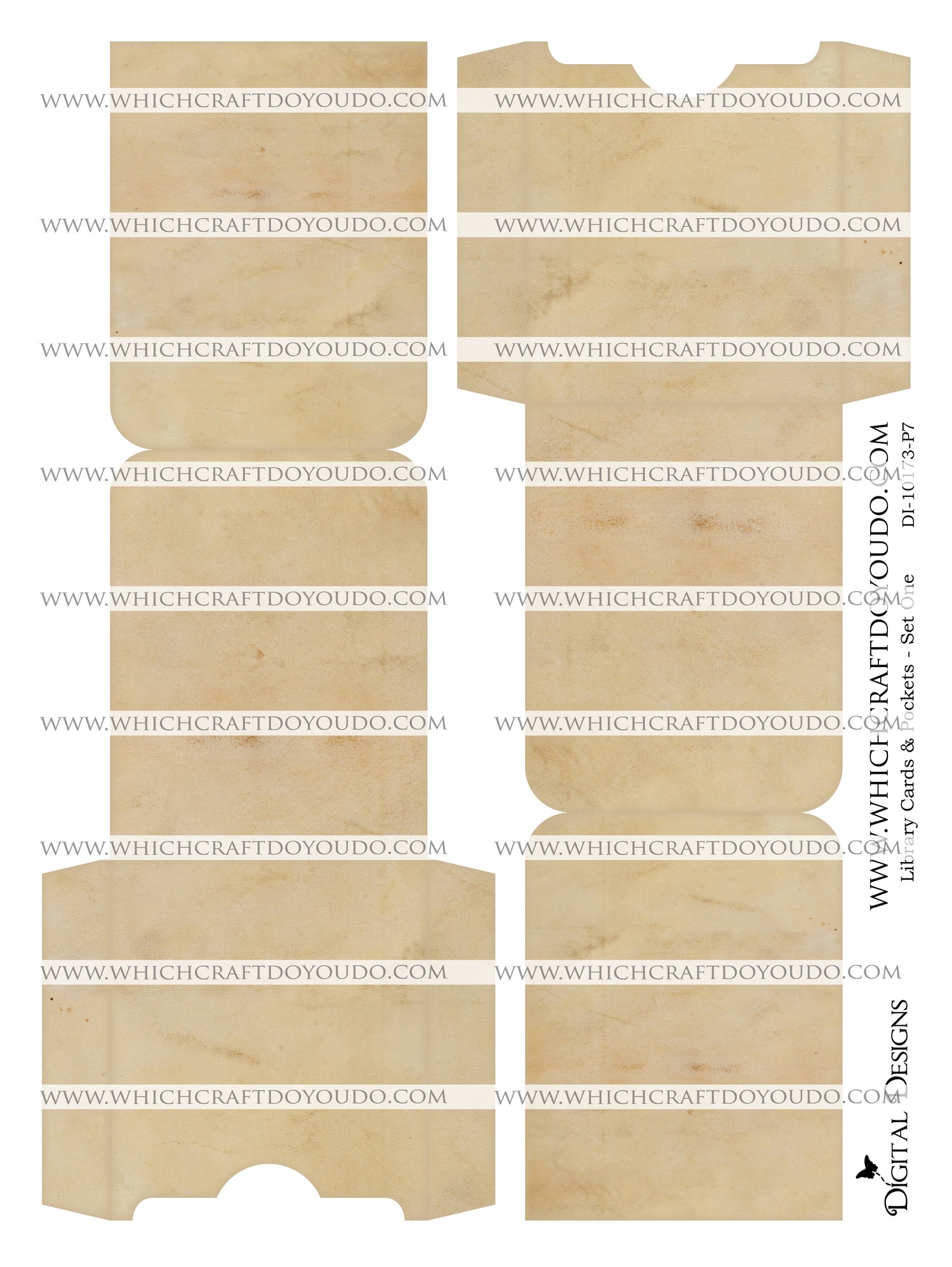Library Cards & Pockets - Set One - DI-10173 - Digital Download