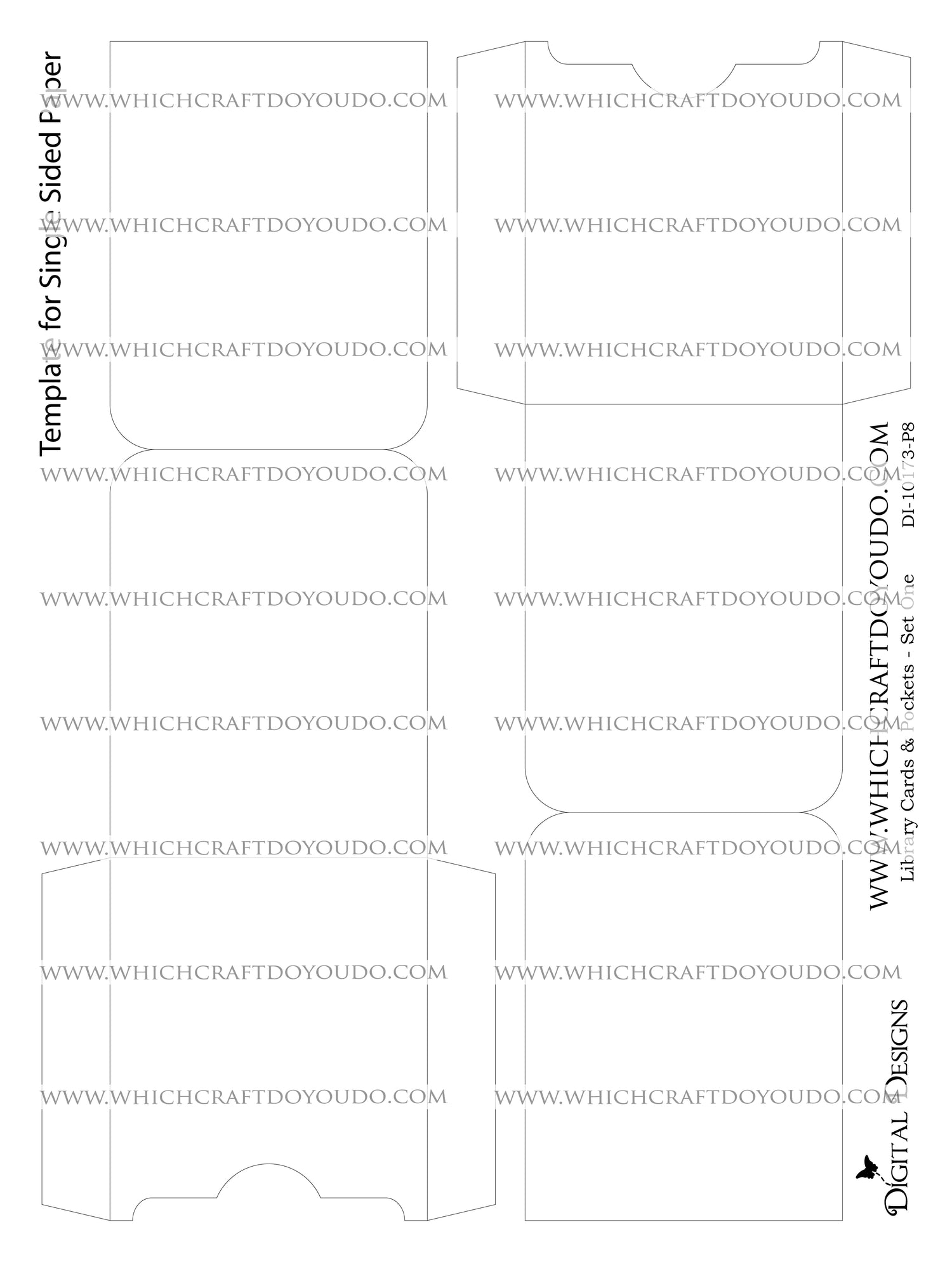 Library Cards & Pockets - Set One - DI-10173 - Digital Download