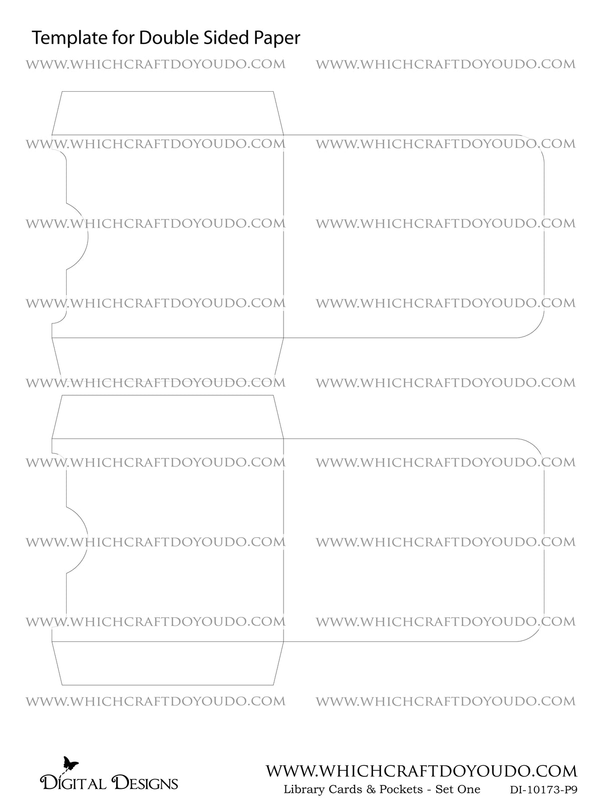 Library Cards & Pockets - Set One - DI-10173 - Digital Download