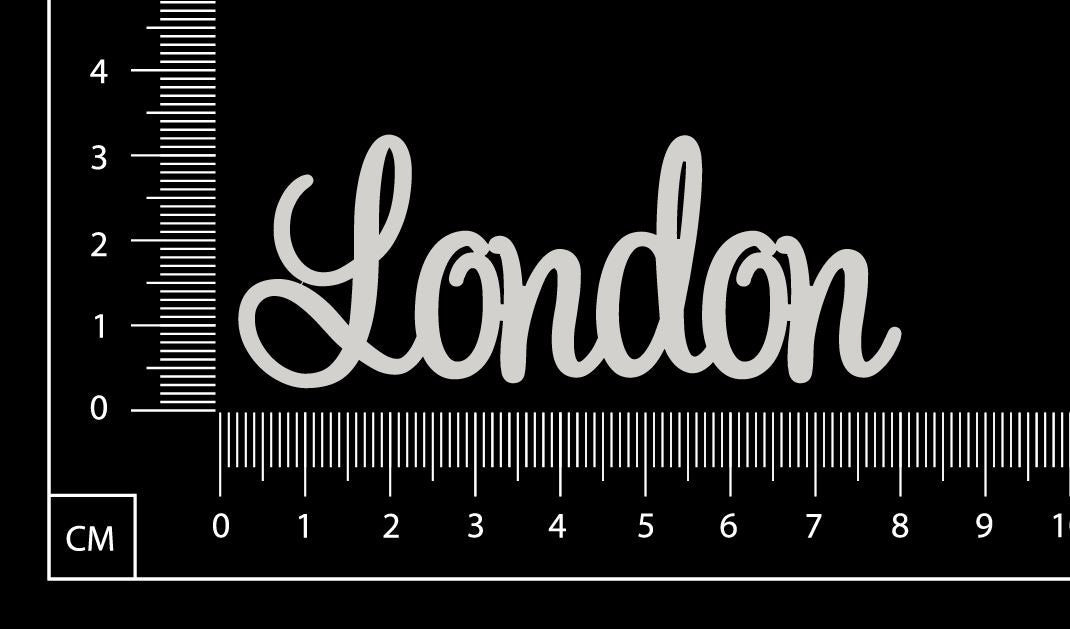 London - B - White Chipboard