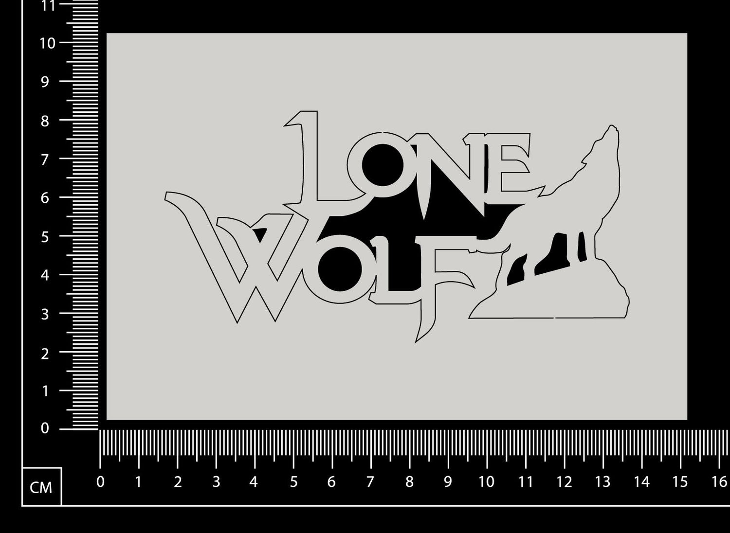 Lone Wolf - White Chipboard
